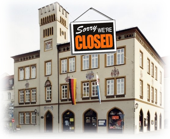 Rathaus geschlossen